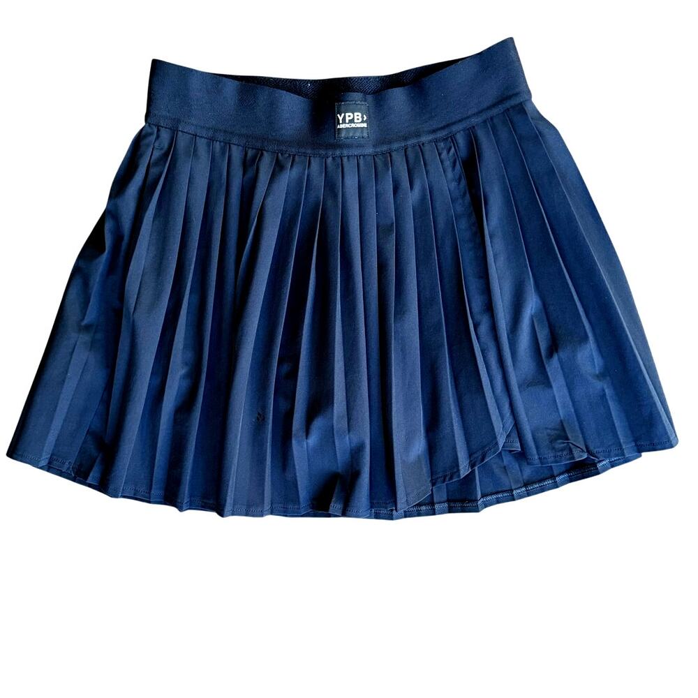 Abercrombie Kids Girls YPB Active Pleated Tennis Skort Black Size 13/14